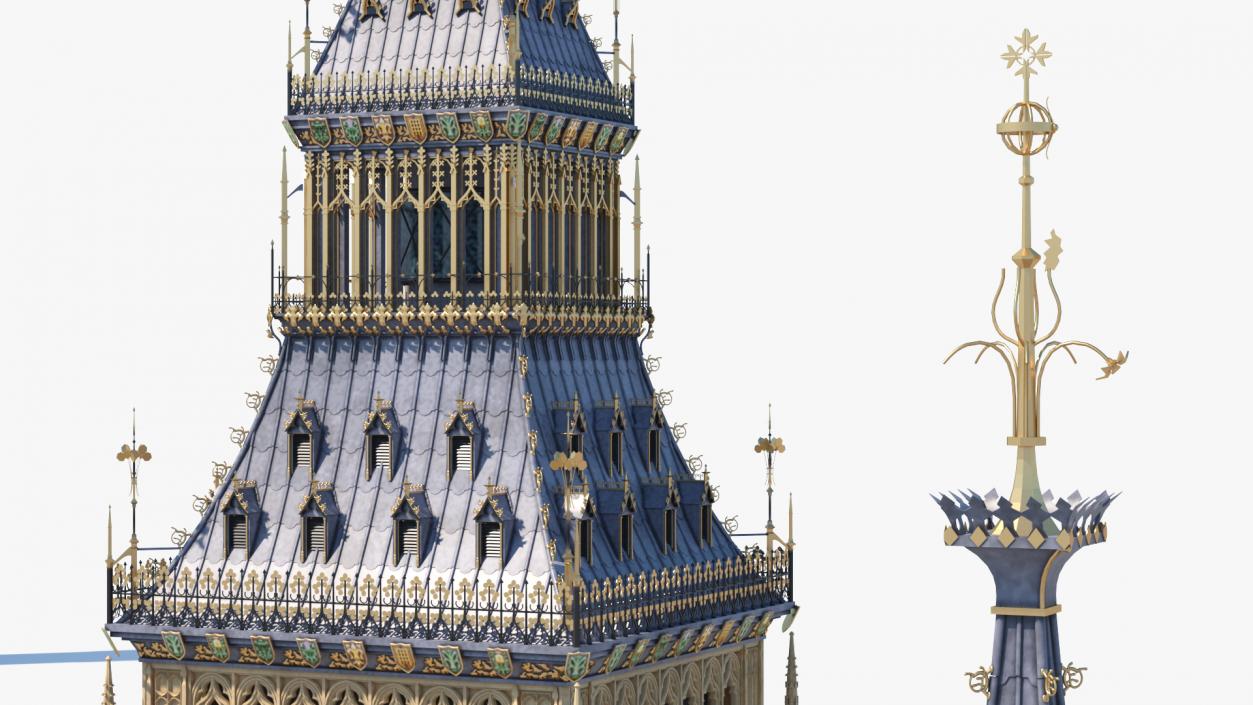 3D Big Ben Clock Tower Palace of Westminster