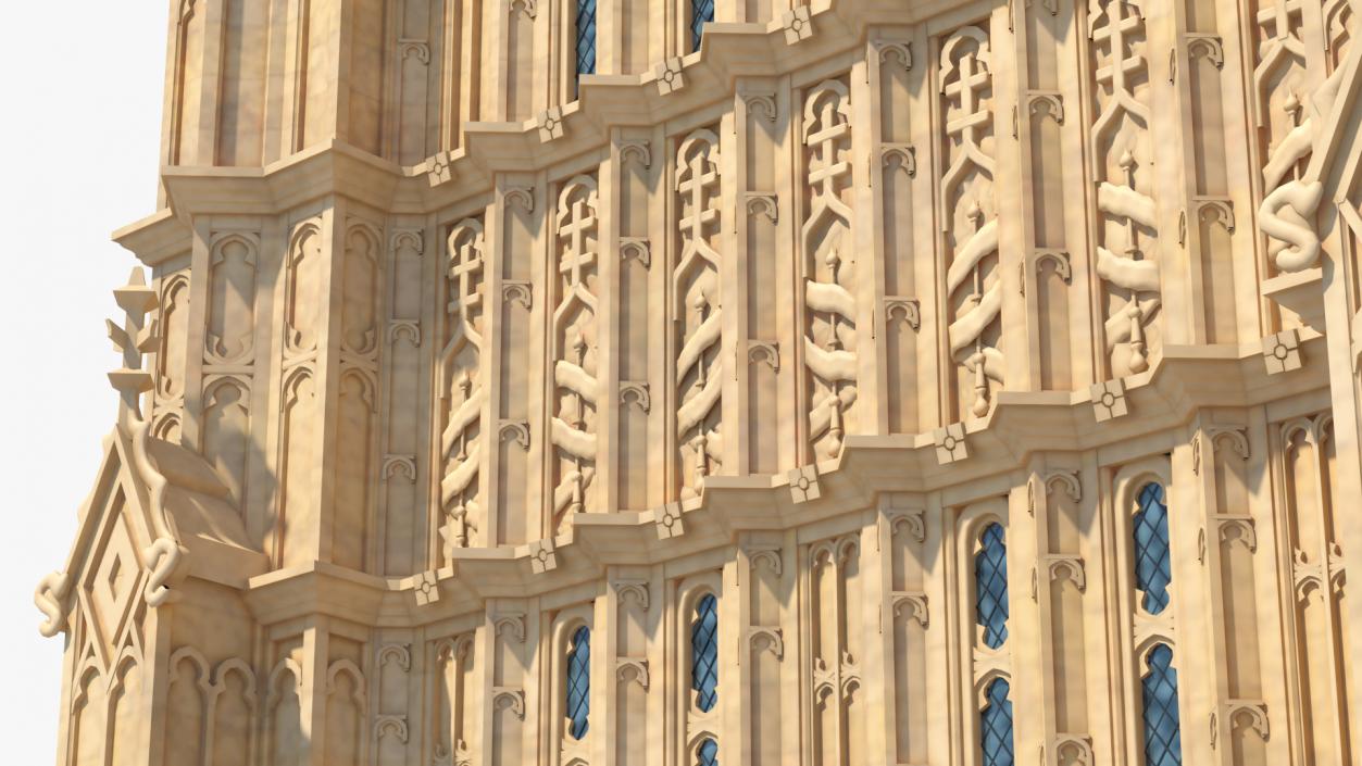 3D Big Ben Clock Tower Palace of Westminster