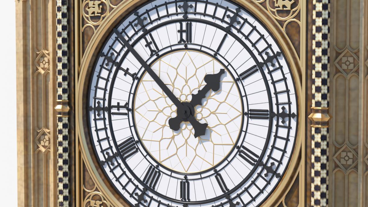 3D Big Ben Clock Tower Palace of Westminster