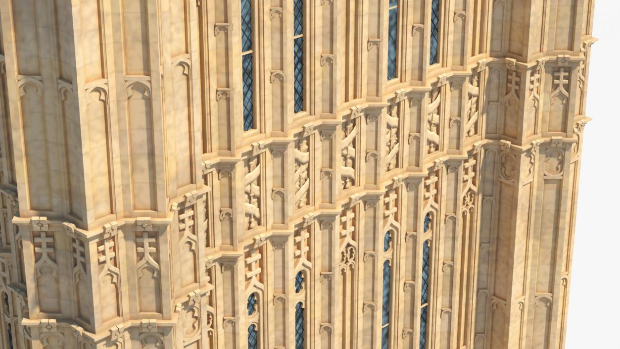 3D Big Ben Clock Tower Palace of Westminster