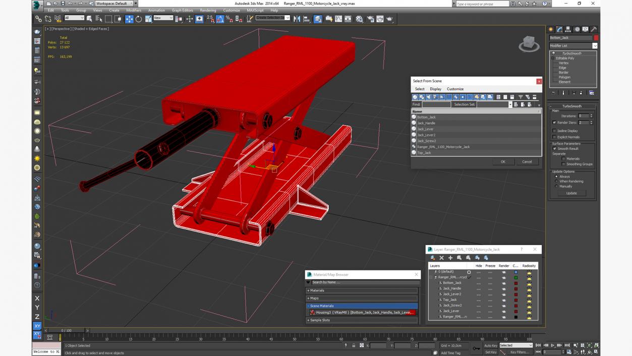 3D Ranger RML 1100 Motorcycle Jack