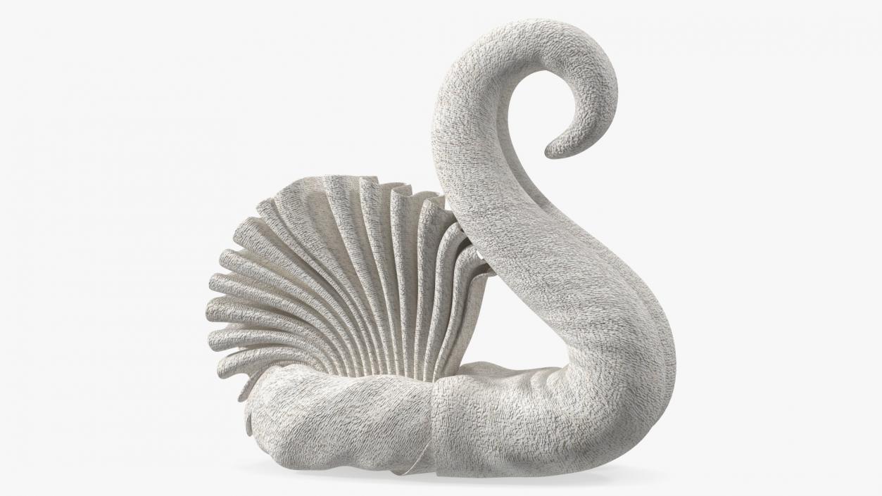 3D Elegant Towel Swan White 2