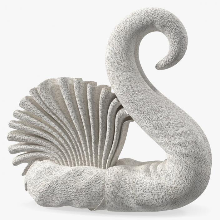 3D Elegant Towel Swan White 2