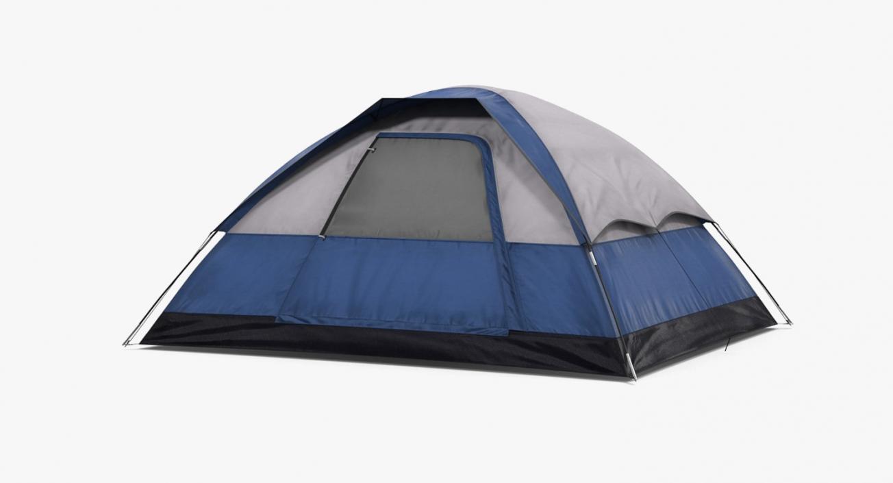 3D Camping Collection with Man Traveler 2 model