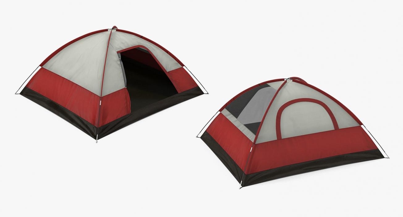 3D Camping Collection with Man Traveler 2 model