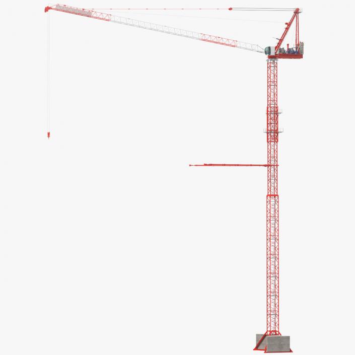 Tower Crane Rigged for Cinema 4D 3D