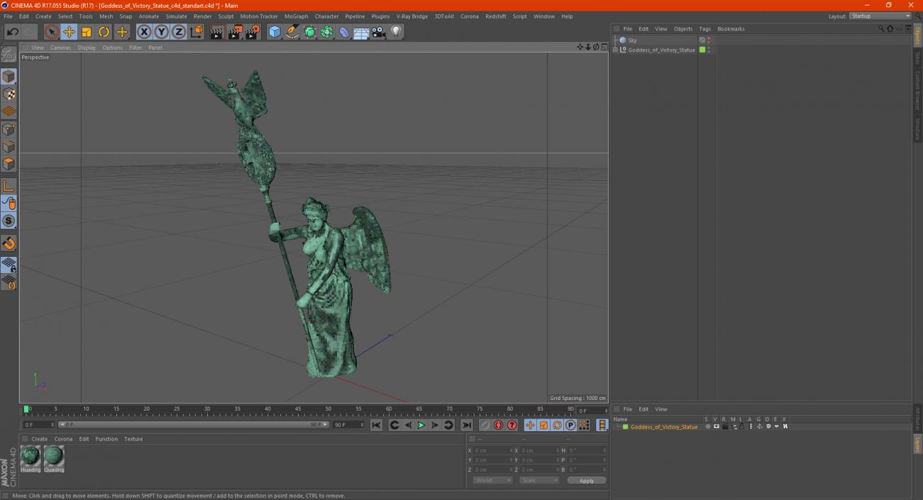 3D model Goddess of Victory Statue