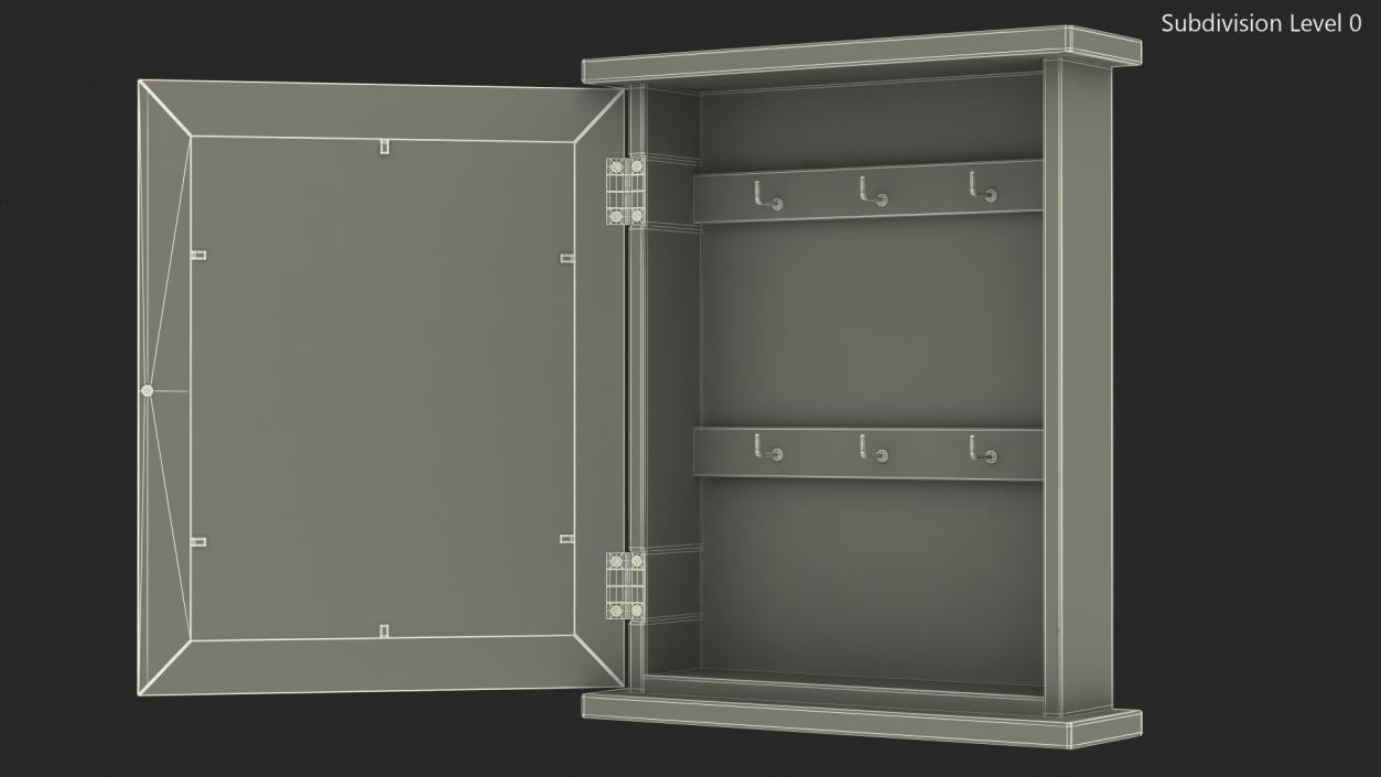 Key Holder Box Open 3D model