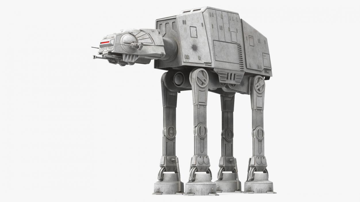 3D Dirt Star Wars AT-AT Rigged for Maya