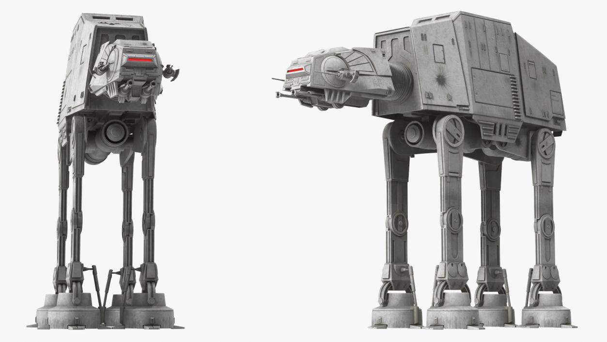 3D Dirt Star Wars AT-AT Rigged for Maya