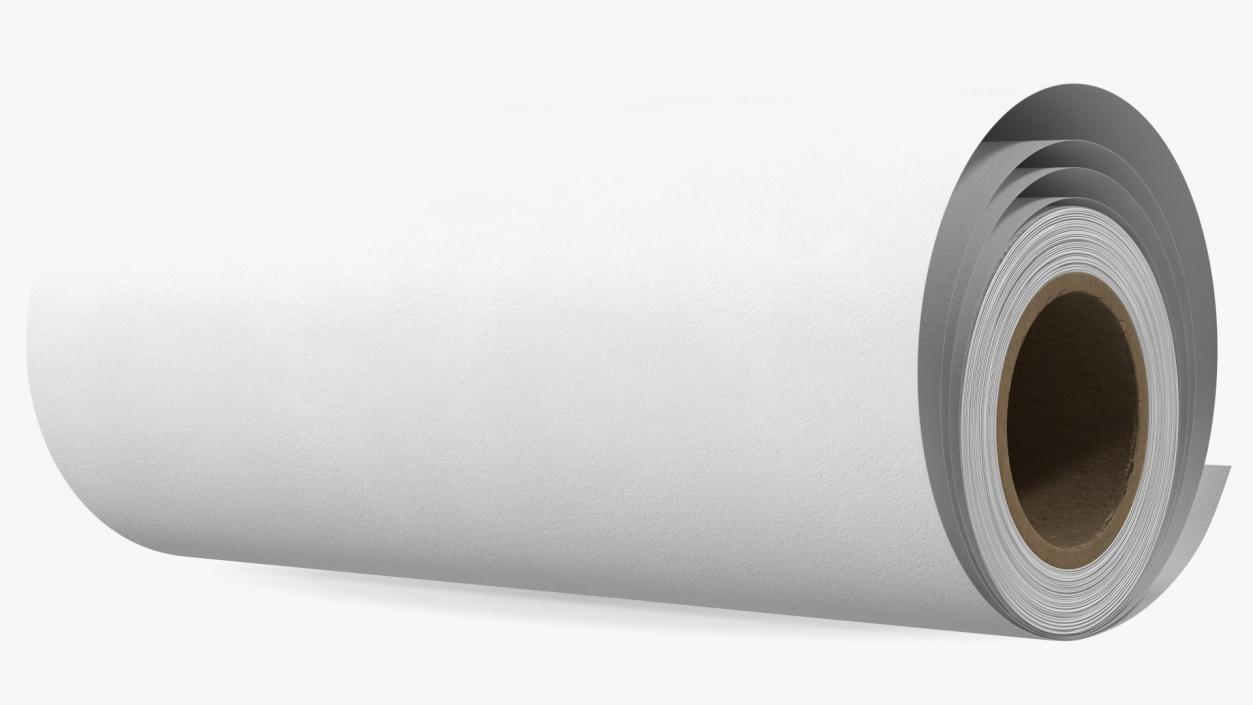 3D Kraft White Paper Roll Recycled