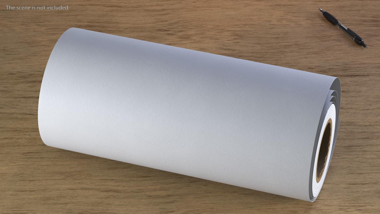 3D Kraft White Paper Roll Recycled