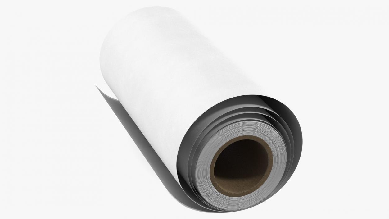 3D Kraft White Paper Roll Recycled