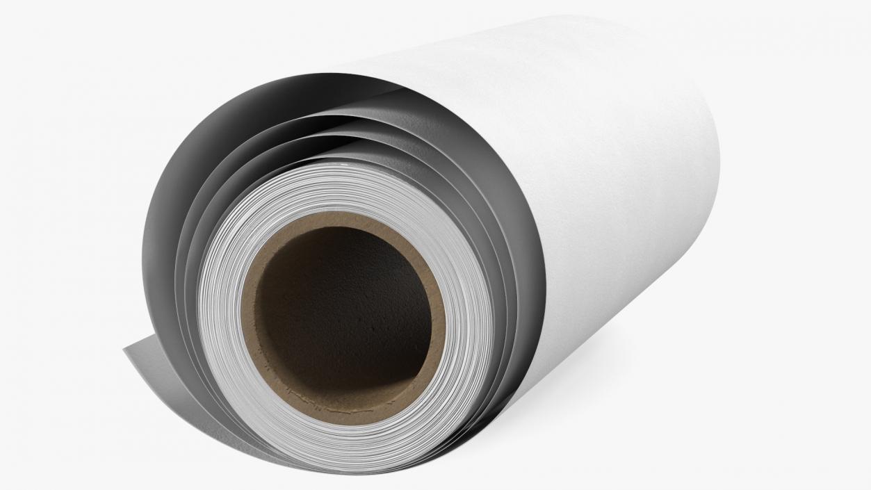 3D Kraft White Paper Roll Recycled