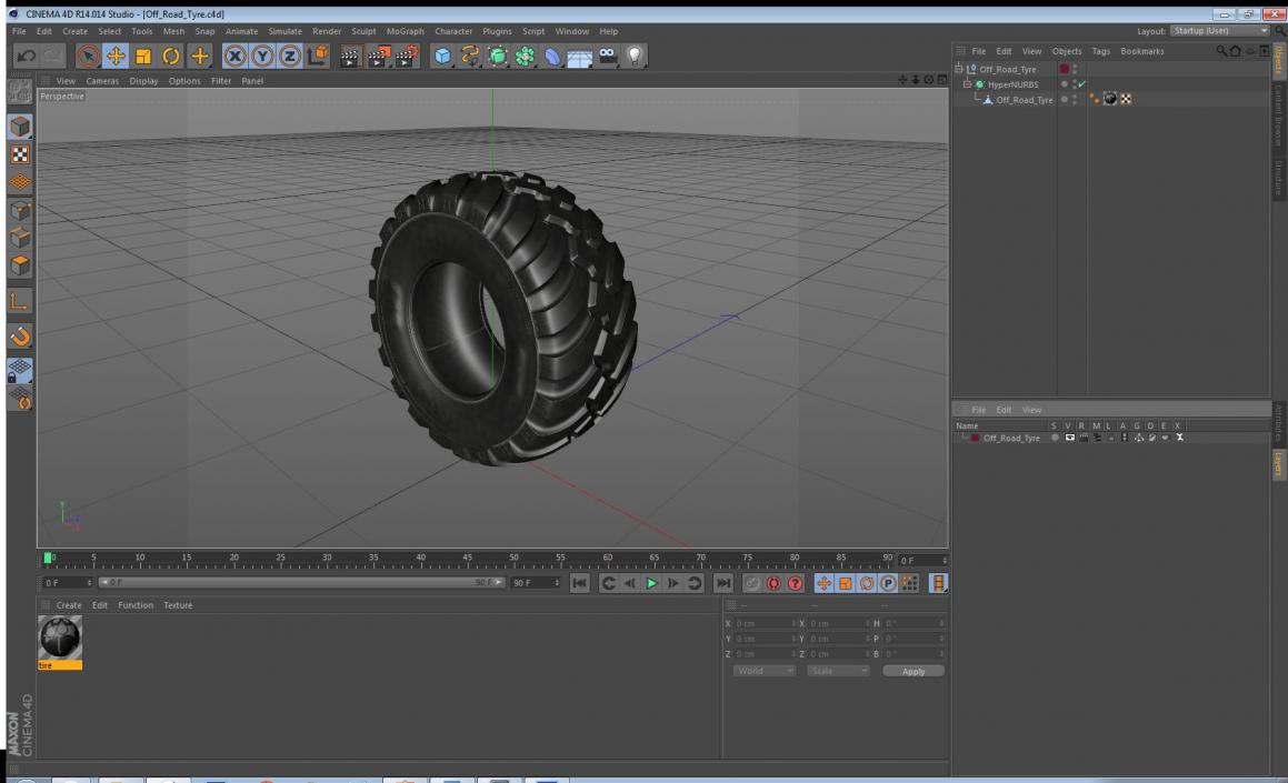 3D Off Road Tyre model