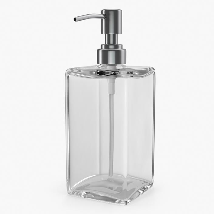 3D Empty Dispenser with Stainless Metal Pump