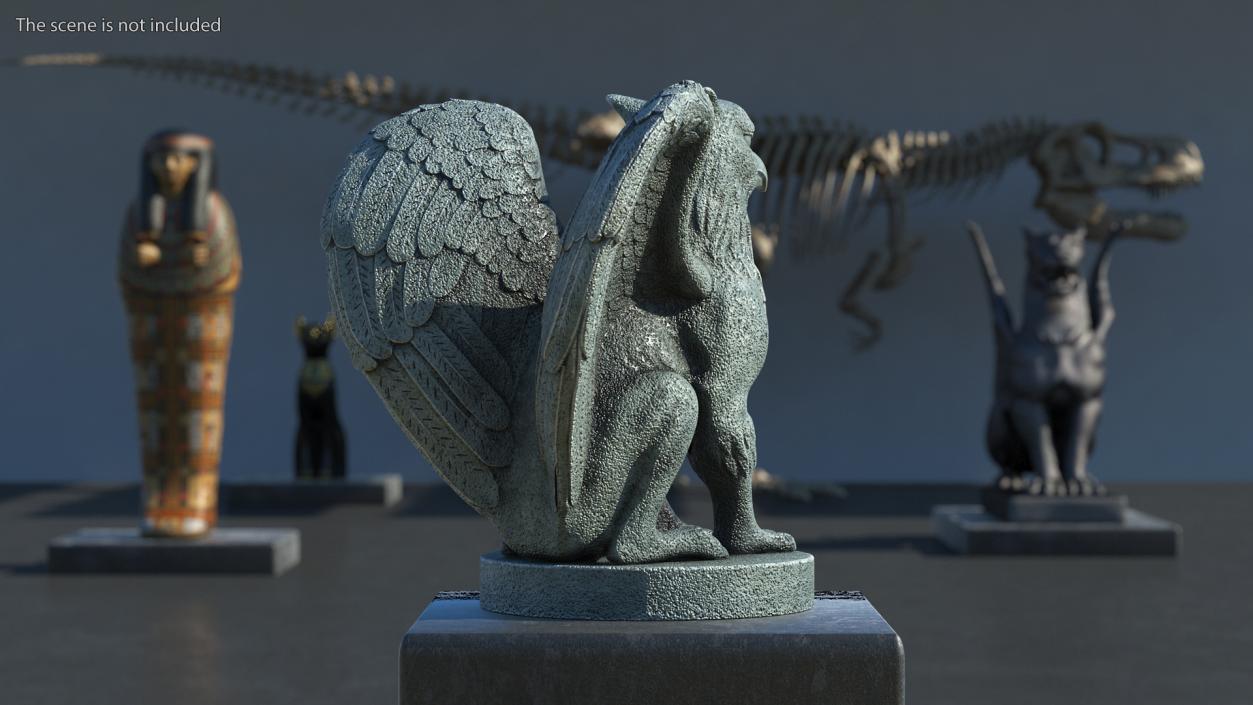 3D model Griffin Statue Stone