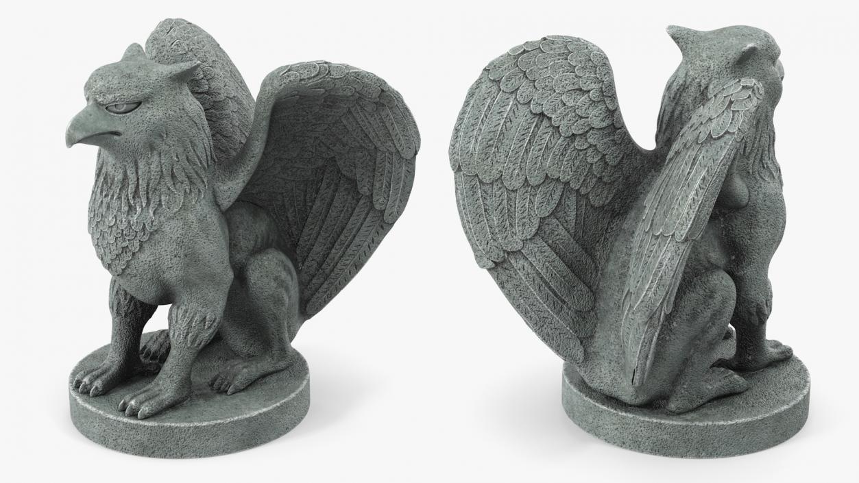 3D model Griffin Statue Stone