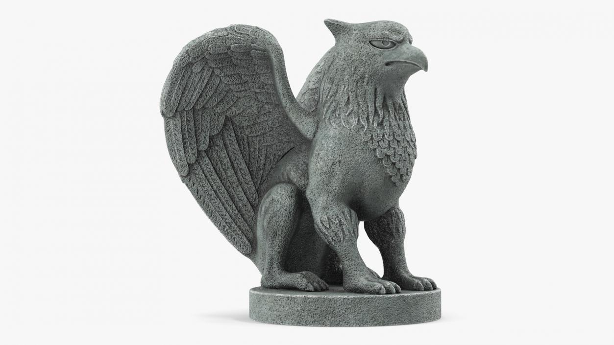 3D model Griffin Statue Stone