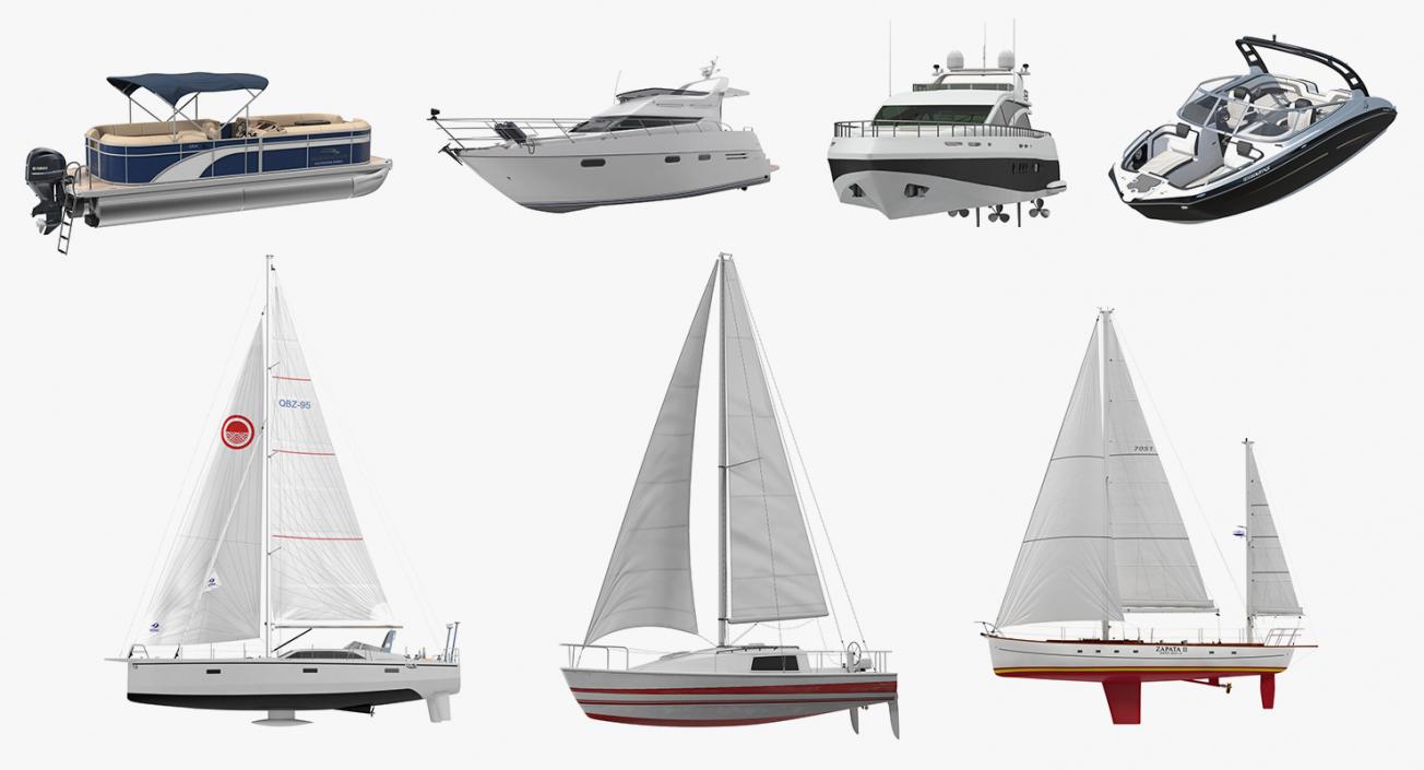 Yachts Collection 4 3D model