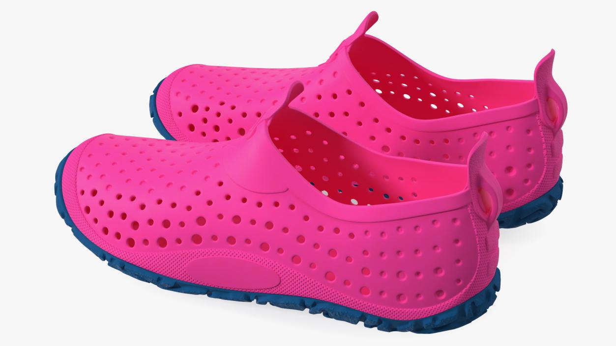 Swimming Pool Shoes Pink 3D model