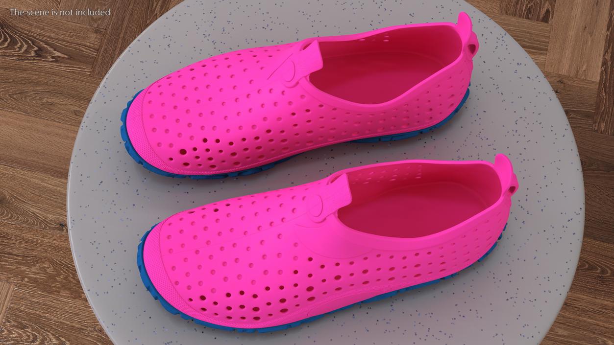 Swimming Pool Shoes Pink 3D model