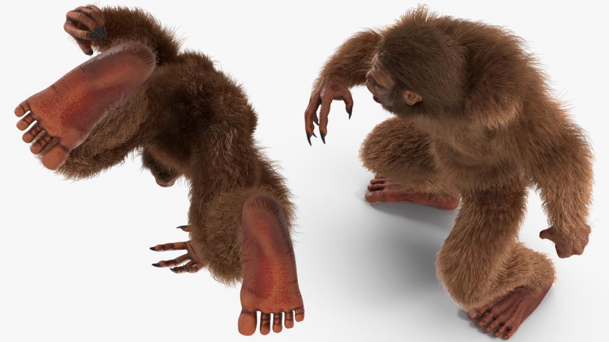 Aggressive Sasquatch Fur 3D model