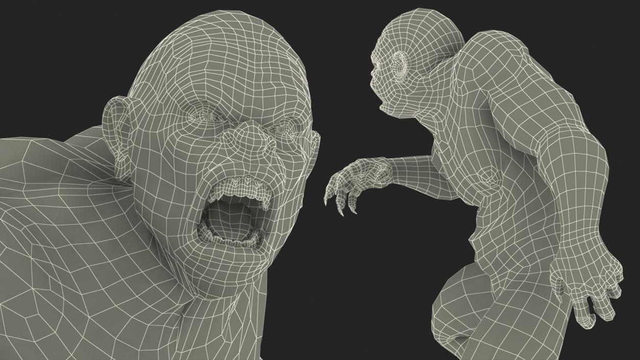 Aggressive Sasquatch Fur 3D model