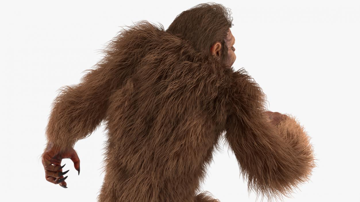 Aggressive Sasquatch Fur 3D model