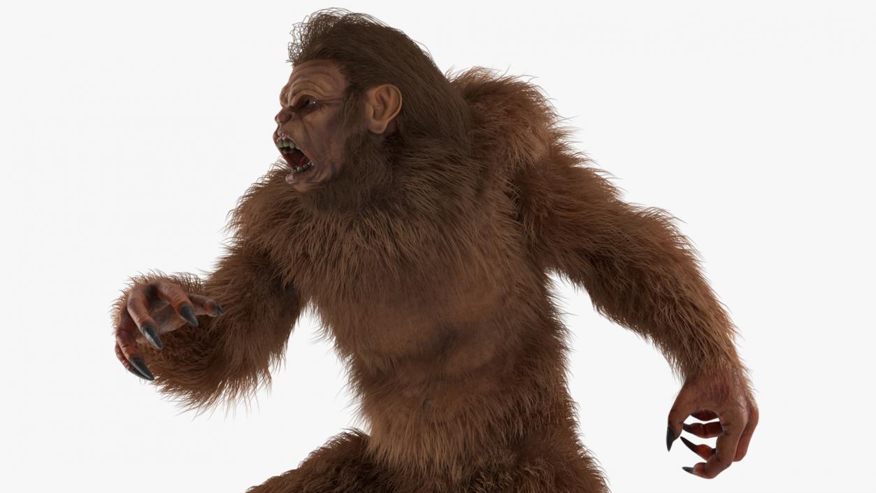 Aggressive Sasquatch Fur 3D model