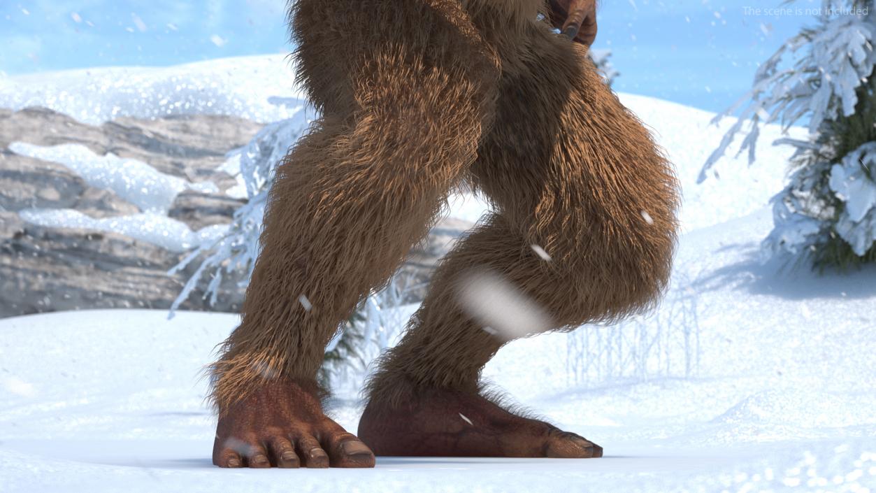 Aggressive Sasquatch Fur 3D model