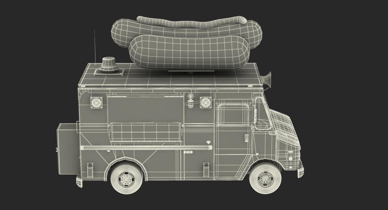 3D Hot Dog Truck model