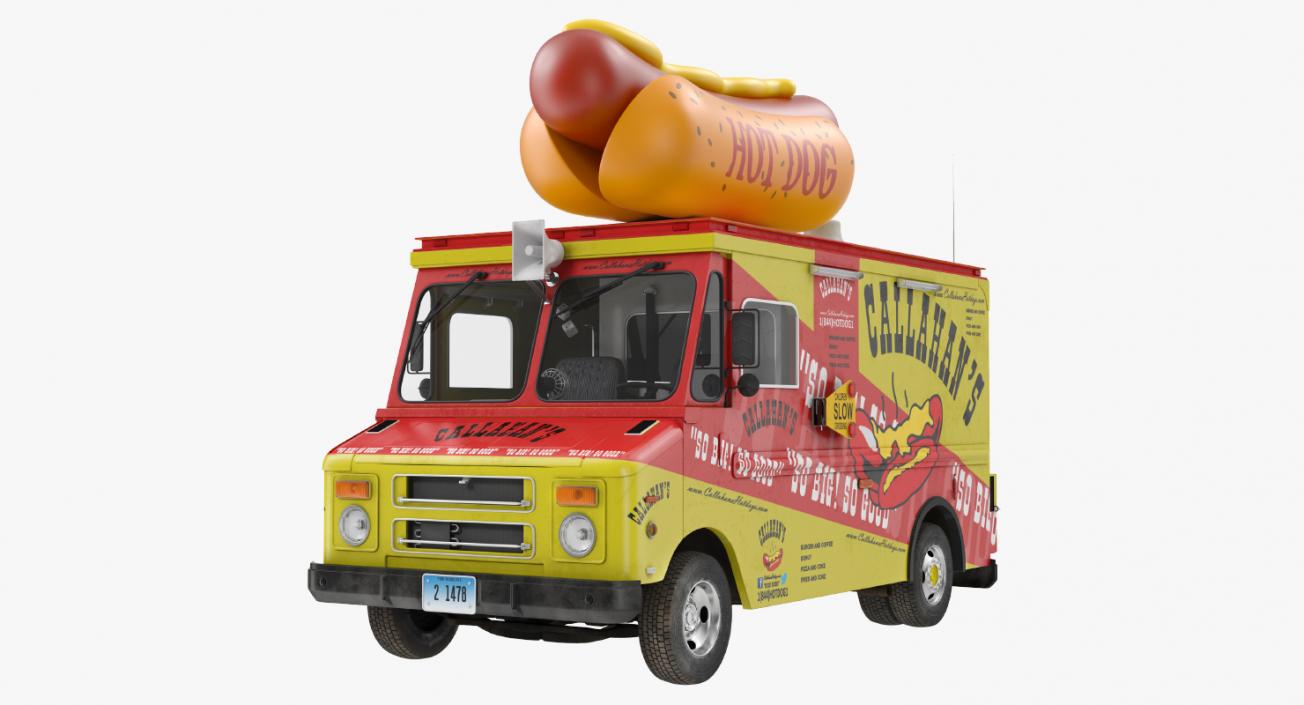 3D Hot Dog Truck model