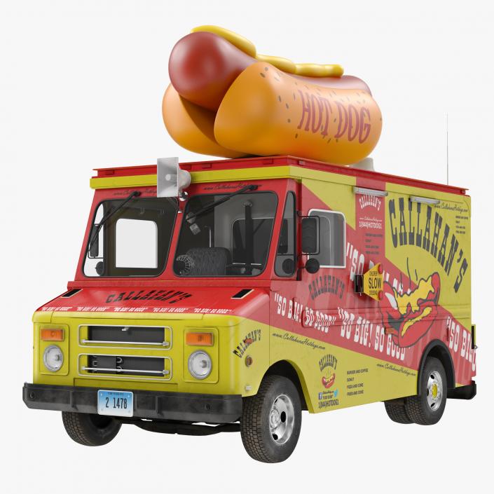 3D Hot Dog Truck model