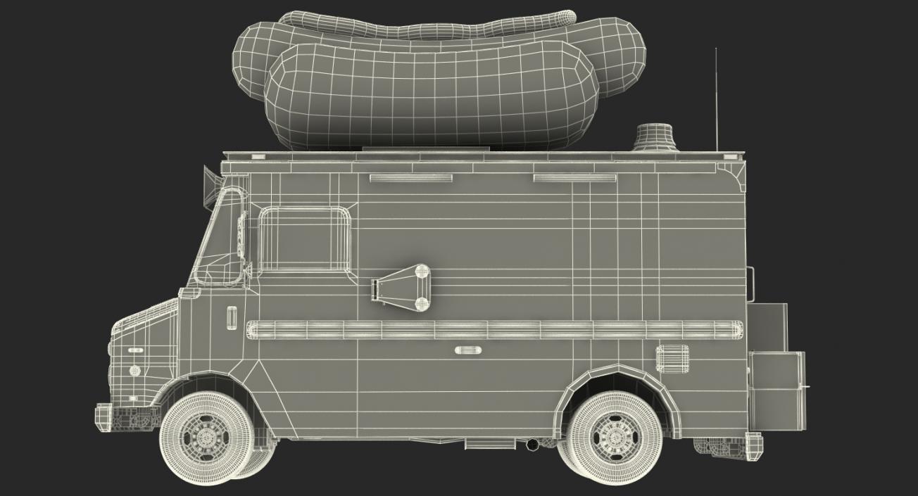 3D Hot Dog Truck model