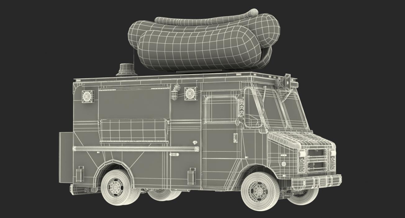 3D Hot Dog Truck model