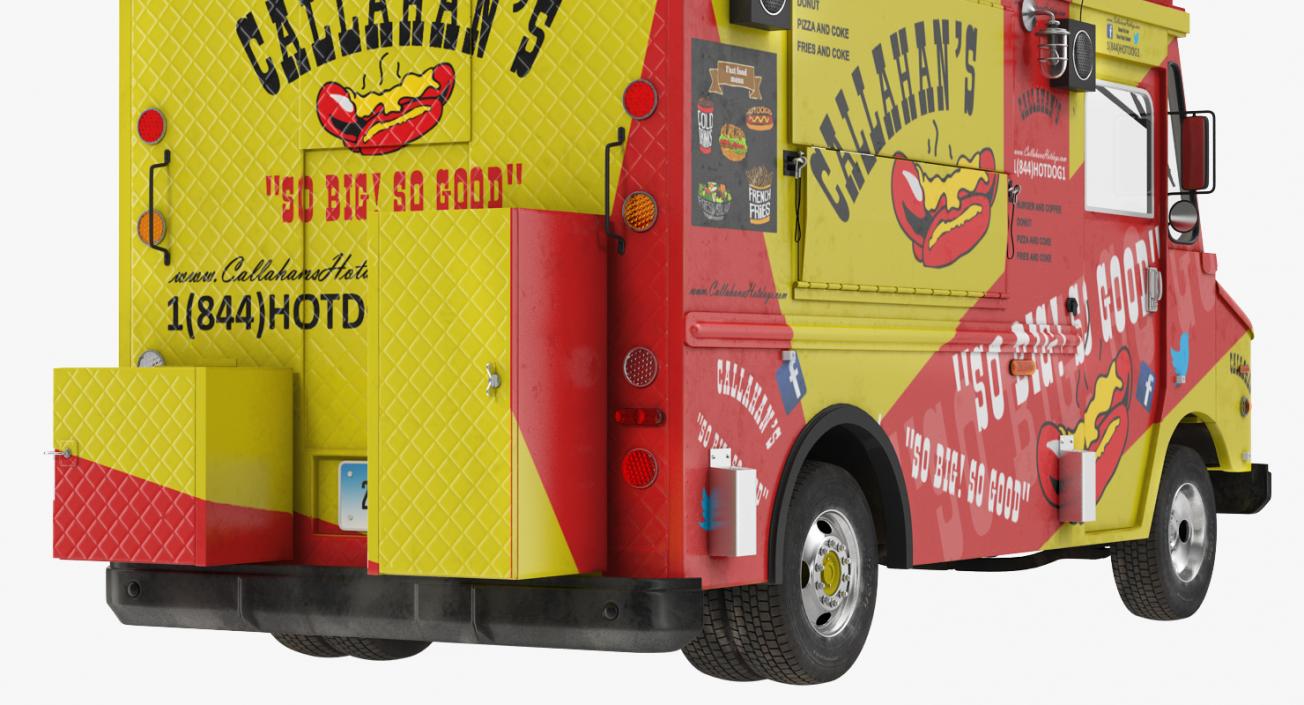 3D Hot Dog Truck model