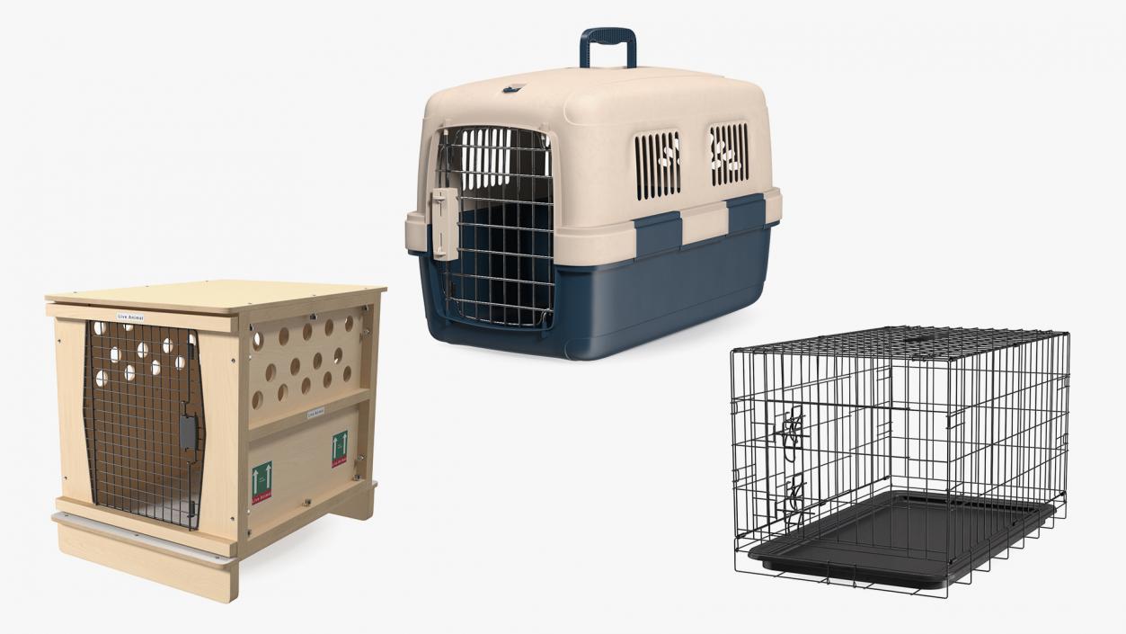 3D Pet Carriers Collection model