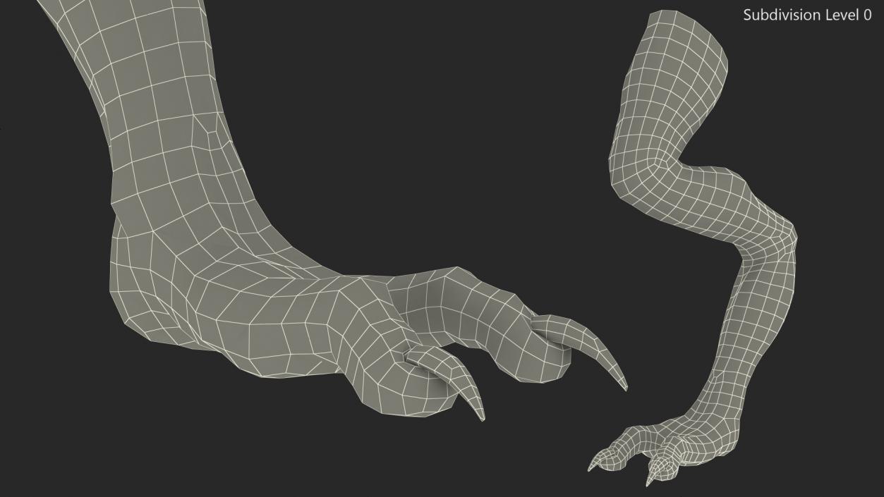 3D model Monster Creature Leg