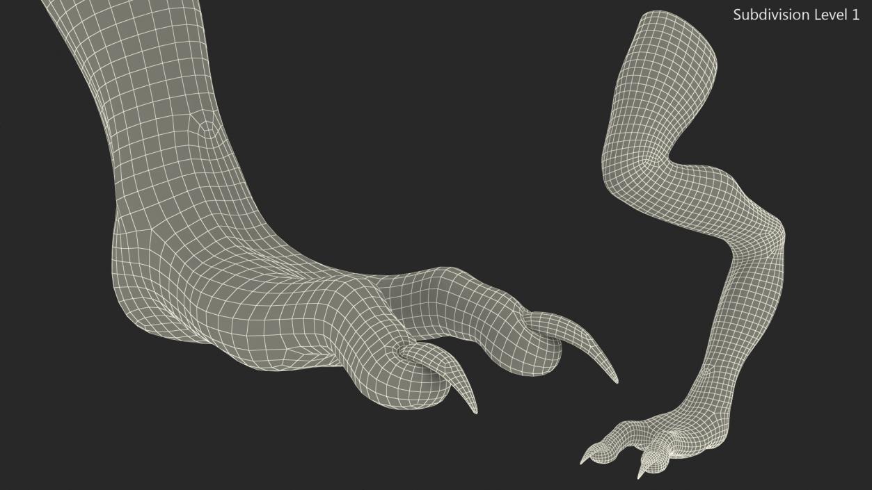 3D model Monster Creature Leg