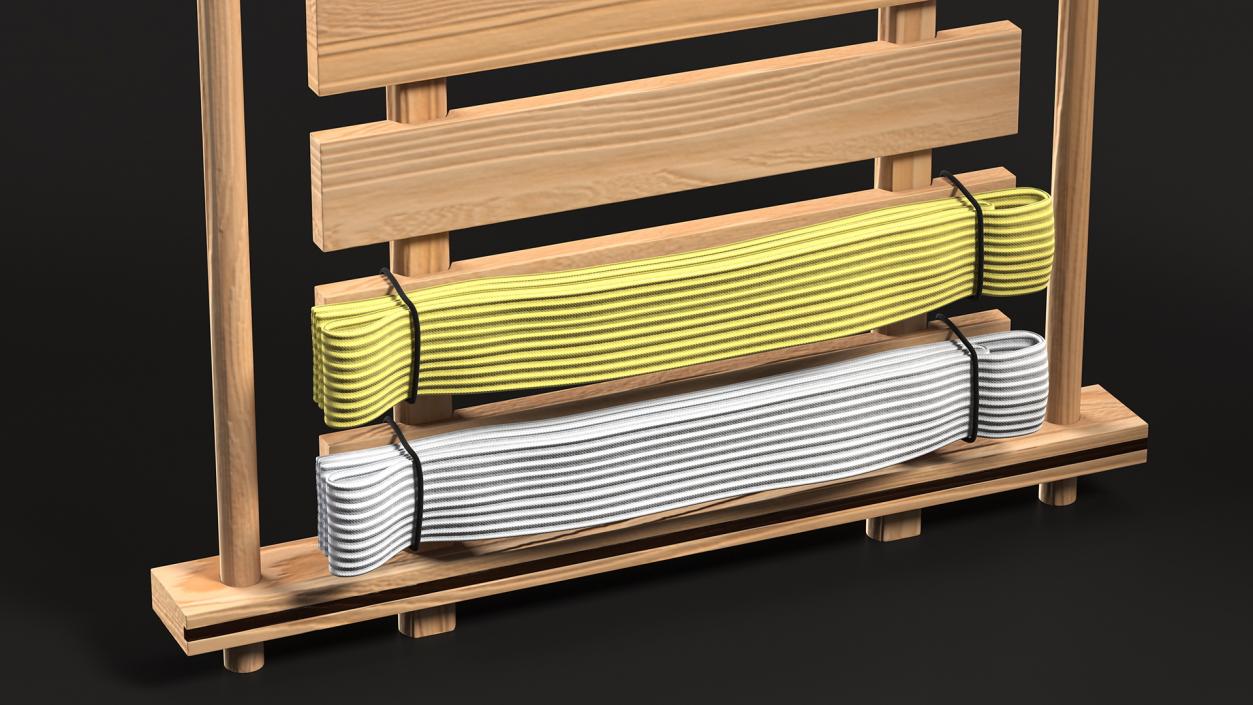 Belt Display of Martial Art Novice 3D model