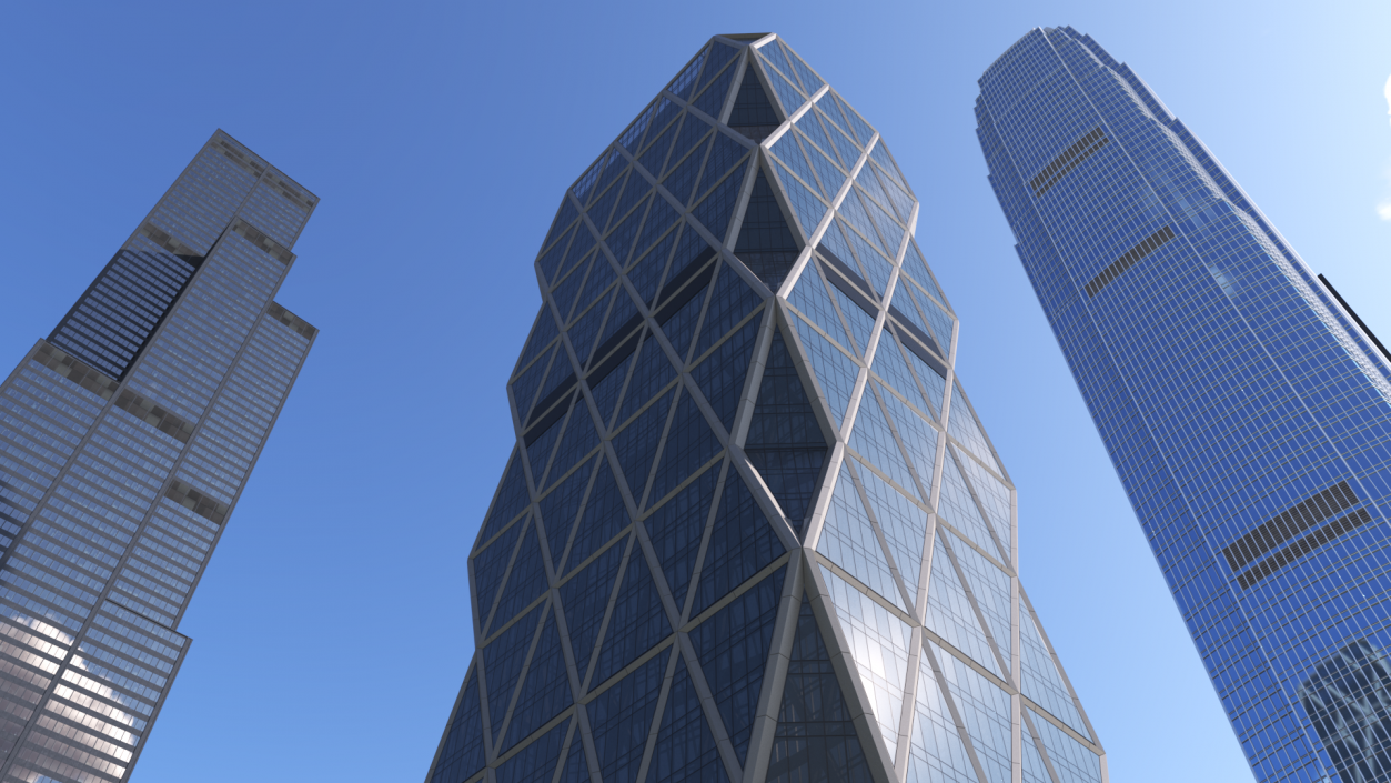 Fosters New York Hearst Tower 3D model