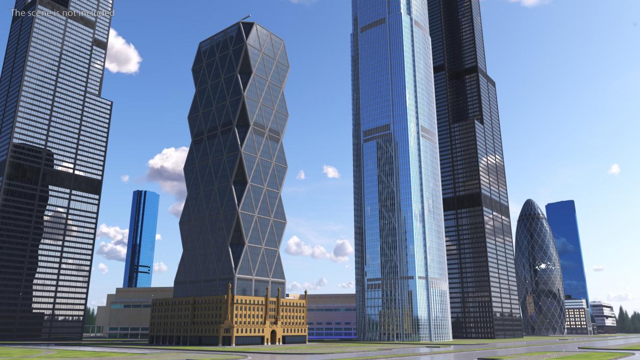 Fosters New York Hearst Tower 3D model