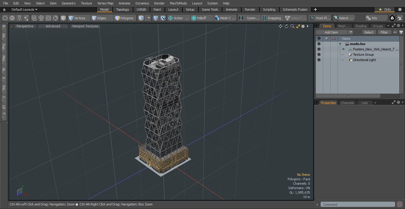 Fosters New York Hearst Tower 3D model