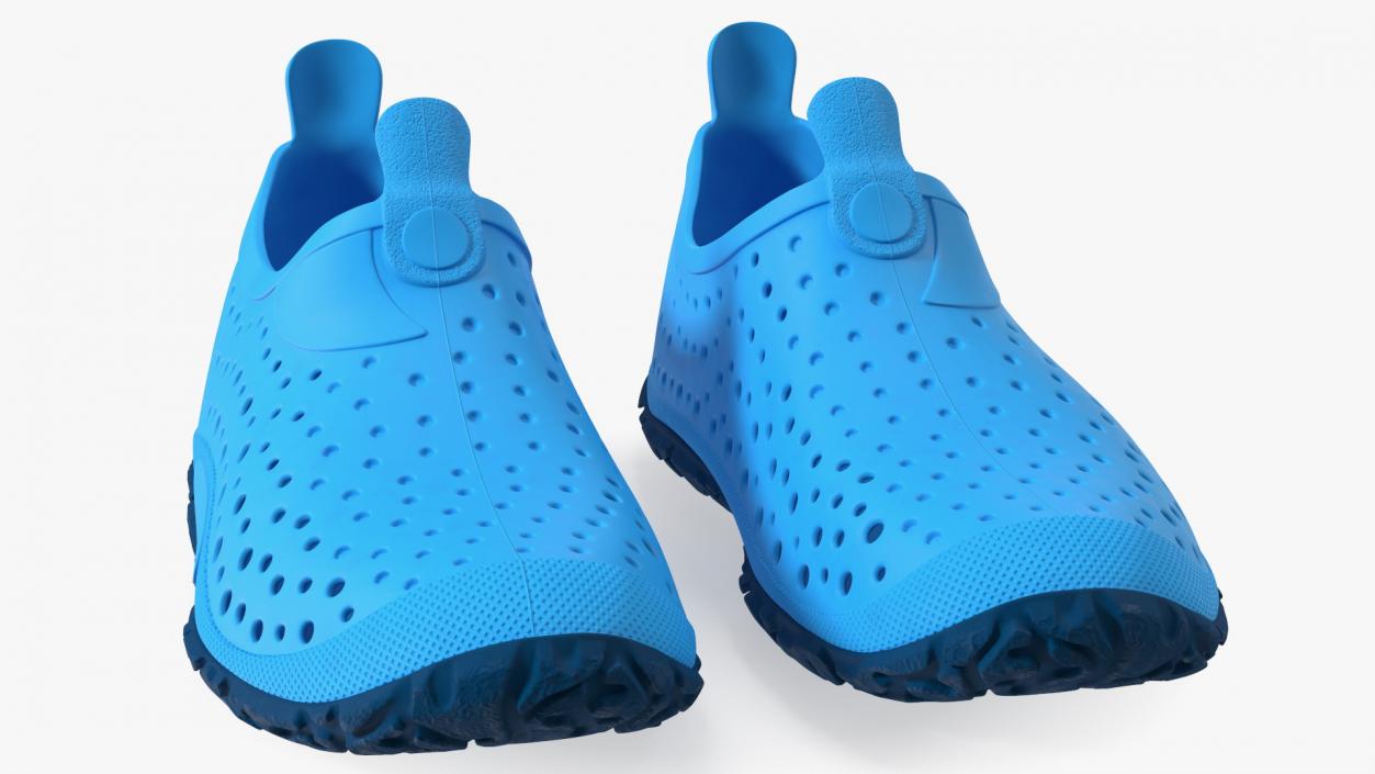 Aqua Socks Water Shoes Blue 3D