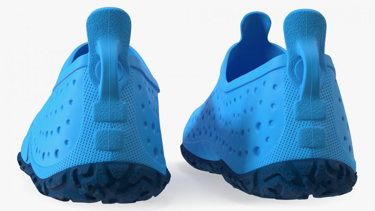 Aqua Socks Water Shoes Blue 3D