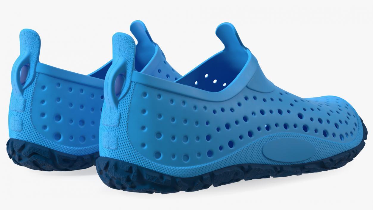 Aqua Socks Water Shoes Blue 3D