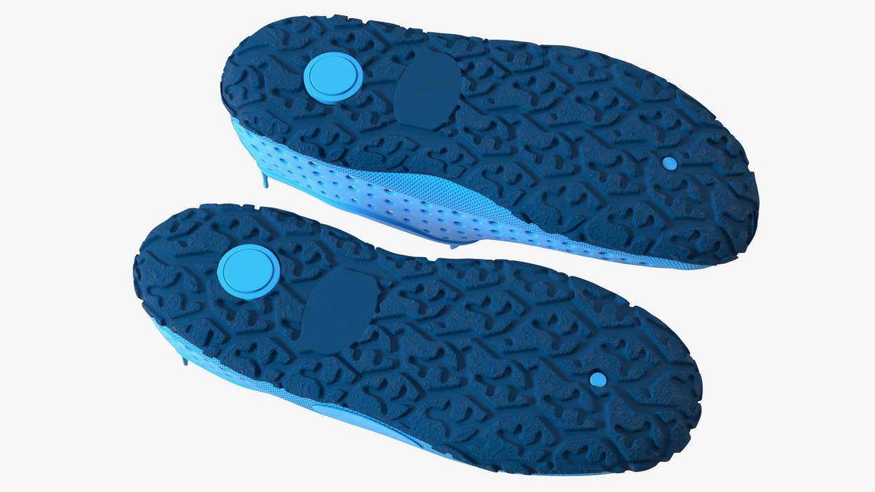 Aqua Socks Water Shoes Blue 3D