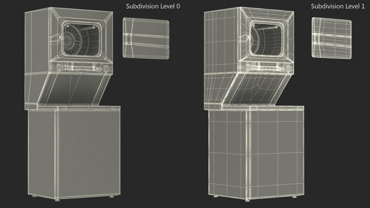 3D Frigidaire Washer Dryer Laundry Center model