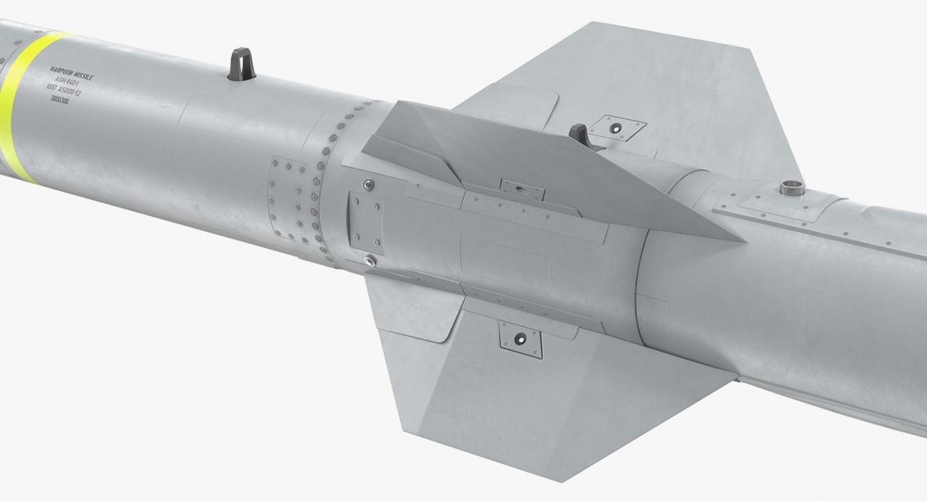 AGM 84 Harpoon Missile 3D